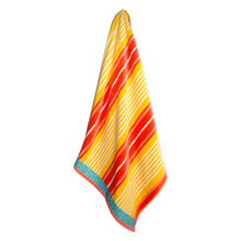 Load image into Gallery viewer, Sunset Stripe Beach Towel