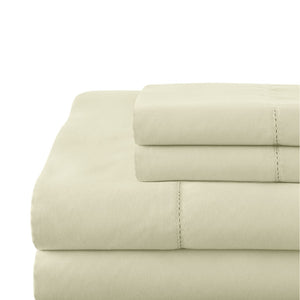 H+L 500 Thread Count Long Staple Cotton Luxury Sateen Deep Pocket Sheet Set