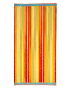 Sunset Stripe Beach Towel